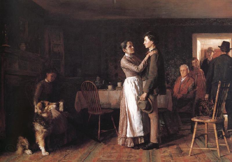 Thomas Hovenden Breaking Home Ties Spain oil painting art
